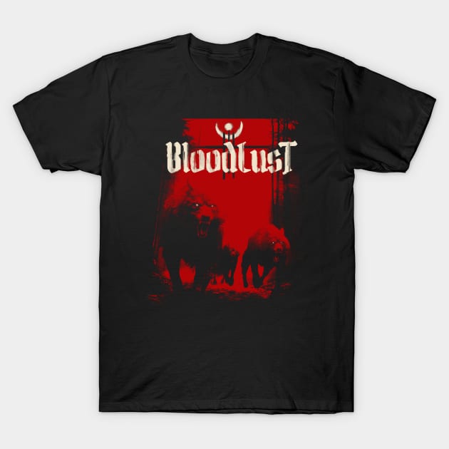 Bloodlust the Red Edition T-Shirt by Lonewolfthreads